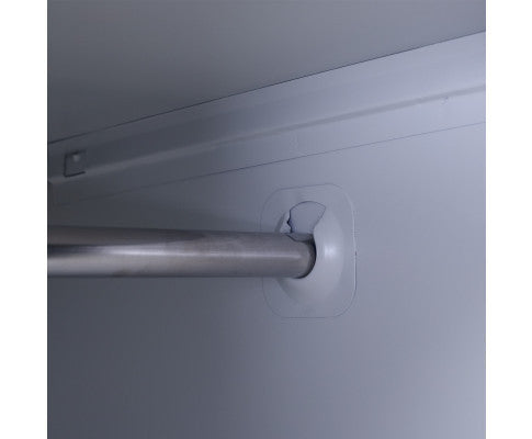 KENZIE PADLOCK - OPERATED ONE-DOOR  OFFICE - GYM - STORAGE - SHED - LOCKER - GREY