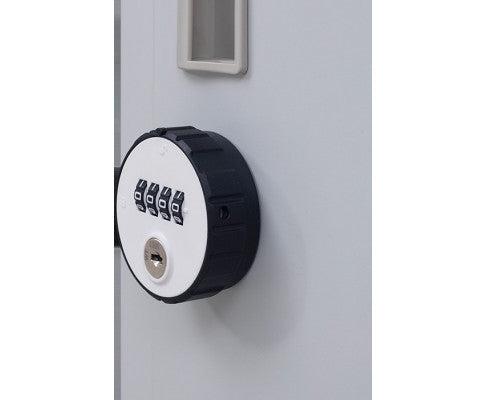 KENZIE ONE-DOOR  OFFICE - GYM - STORAGE - SHED - LOCKER WITH 4-DIGIT COMBINATION - GREY