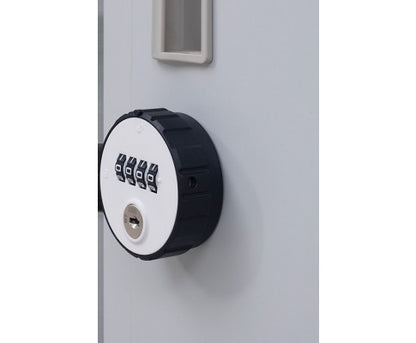 KENZIE ONE-DOOR  OFFICE - GYM - STORAGE - SHED - LOCKER WITH 4-DIGIT COMBINATION - GREY