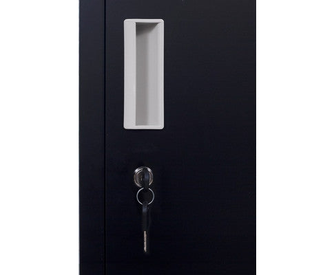 KENZIE STANDARD LOCK ONE-DOOR  OFFICE - GYM - STORAGE - SHED - LOCKER - BLACK