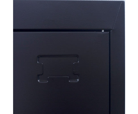 KENZIE STANDARD LOCK ONE-DOOR  OFFICE - GYM - STORAGE - SHED - LOCKER - BLACK