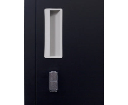 KENZIE PADLOCK - OPERATED ONE-DOOR  OFFICE - GYM - STORAGE - SHED - LOCKER - BLACK