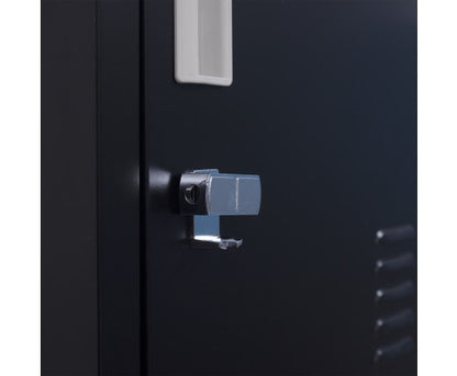 KENZIE PADLOCK - OPERATED ONE-DOOR  OFFICE - GYM - STORAGE - SHED - LOCKER - BLACK