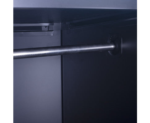 KENZIE PADLOCK - OPERATED ONE-DOOR  OFFICE - GYM - STORAGE - SHED - LOCKER - BLACK