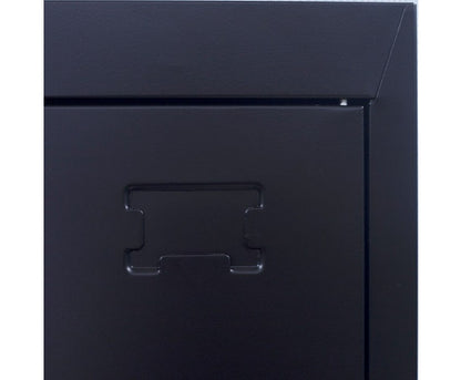KENZIE PADLOCK - OPERATED ONE-DOOR  OFFICE - GYM - STORAGE - SHED - LOCKER - BLACK