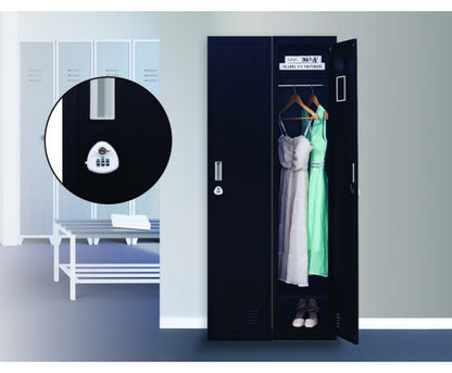 KENZIE ONE-DOOR  OFFICE - GYM - STORAGE - SHED - LOCKER WITH 3-DIGIT COMBINATION - BLACK