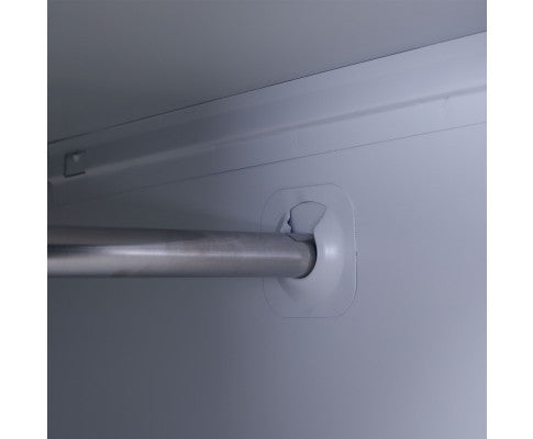 KENZIE TWO-DOOR  OFFICE - GYM - STORAGE - SHED - LOCKER WITH 4-DIGIT COMBINATION LOCK  - GREY