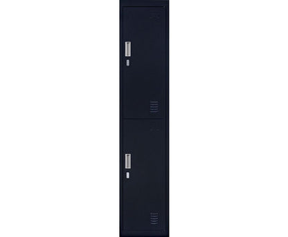 KENZIE PADLOCK - OPERATED TWO-DOOR  OFFICE - GYM - STORAGE - SHED - LOCKER - BLACK