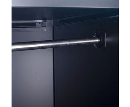 KENZIE PADLOCK - OPERATED TWO-DOOR  OFFICE - GYM - STORAGE - SHED - LOCKER - BLACK