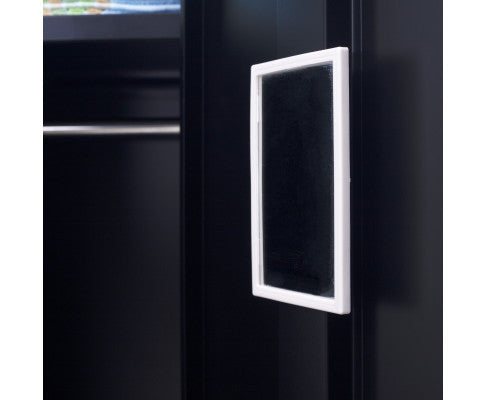 KENZIE PADLOCK - OPERATED TWO-DOOR  OFFICE - GYM - STORAGE - SHED - LOCKER - BLACK