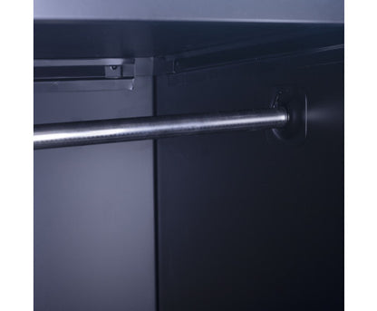 KENZIE TWO-DOOR  OFFICE - GYM - STORAGE - SHED - LOCKER WITH 4-DIGIT COMBINATION LOCK  - BLACK