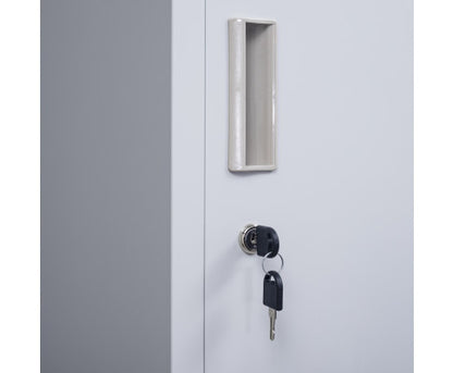 KENZIE STANDARD LOCK 12 DOOR  OFFICE - GYM - STORAGE - SHED - LOCKER - GREY