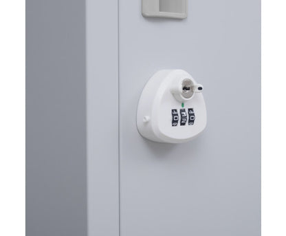 KENZIE  12 DOOR OFFICE - GYM - STORAGE - SHED WITH 3-DIGIT COMBINATION LOCK  - LOCKER - GREY