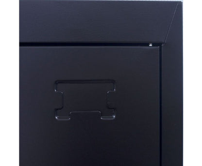 KENZIE STANDARD LOCK 6-DOOR  OFFICE - GYM - STORAGE - SHED - LOCKER - BLACK