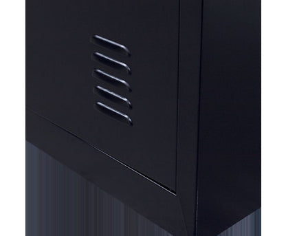 KENZIE STANDARD LOCK 6-DOOR  OFFICE - GYM - STORAGE - SHED - LOCKER - BLACK