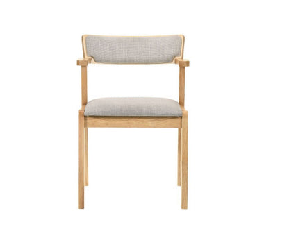 PRELMO DINING CHAIR WITH ARMREST - NATURAL LIGHT OAK