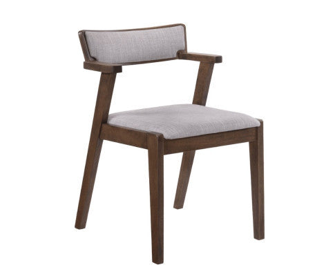 PRELMO DINING CHAIR WITH ARMREST - GREY