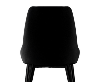 GALLEN (SET OF 2) DINING CHAIR - BLACK VELVET