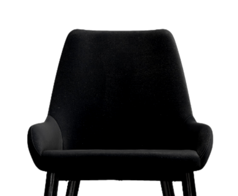 GALLEN (SET OF 2) DINING CHAIR - BLACK VELVET