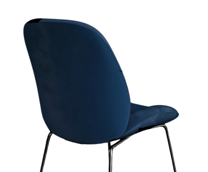 AVERIE (SET OF 2) FABRIC DINING CHAIR - SAPPHIRE BLUE VELVET