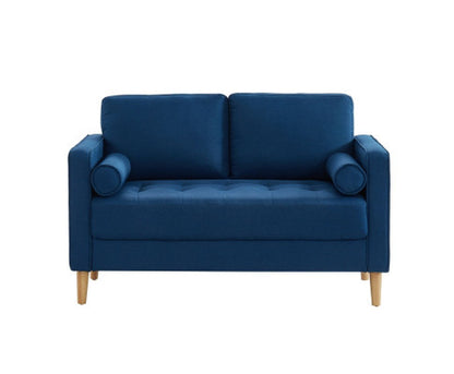 SANDARA 2 SEATER FABRIC SOFA - BLUE