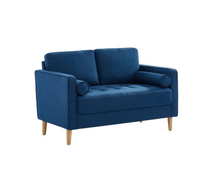 SANDARA 2 SEATER FABRIC SOFA - BLUE