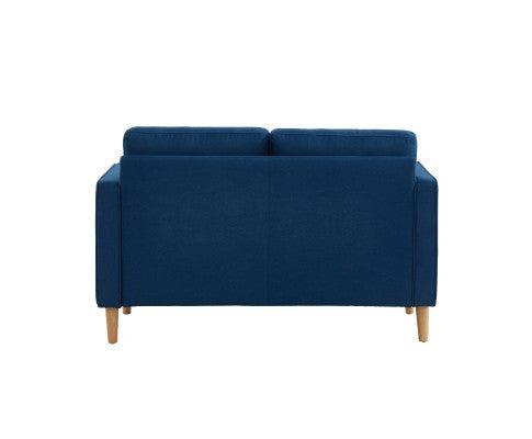 SANDARA 2 SEATER FABRIC SOFA - BLUE