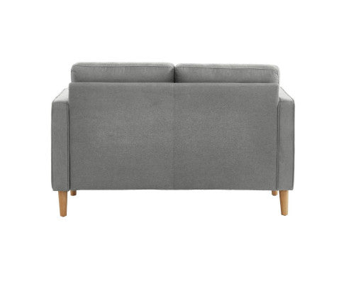 SANDARA 2 SEATER FABRIC SOFA - LIGHT GREY
