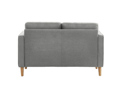SANDARA 2 SEATER FABRIC SOFA - LIGHT GREY