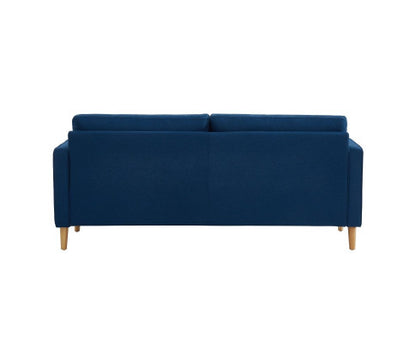 SANDARA 3 SEATER FABRIC SOFA - BLUE