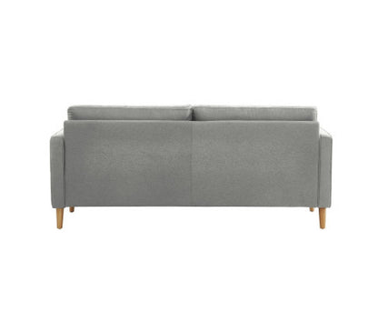 SANDARA 3 SEATER FABRIC SOFA - LIGHT GREY