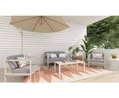 DANWICK OUTDOOR COFFEE TABLE - WHITE