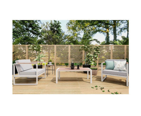 DANWICK OUTDOOR SINGLE SEATER SOFA - WHITE