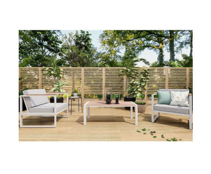 DANWICK OUTDOOR SINGLE SEATER SOFA - WHITE