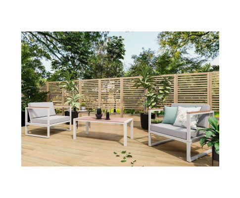 DANWICK OUTDOOR SINGLE SEATER SOFA - WHITE