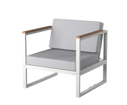 DANWICK OUTDOOR SINGLE SEATER SOFA - WHITE