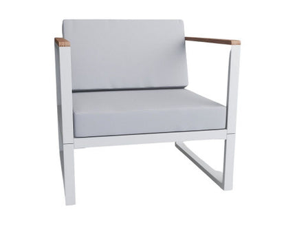 DANWICK OUTDOOR SINGLE SEATER SOFA - WHITE