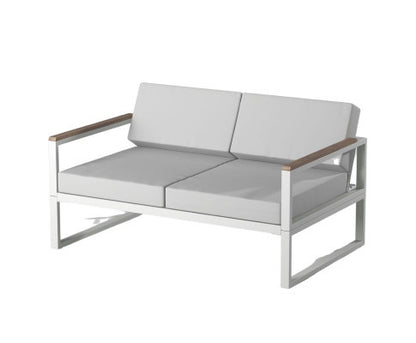 DANWICK OUTDOOR 2 SEATER SOFA - WHITE