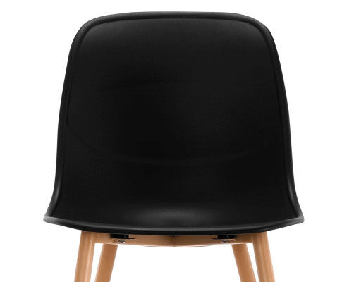 AIKEN (SET OF 2) DINING CHAIR - BLACK