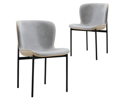 LARISSA (SET OF 2) DINING CHAIR - GREY