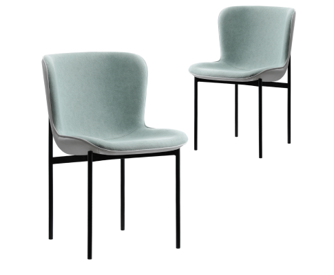Larissa (SET OF 2) Dining Chair - Mint