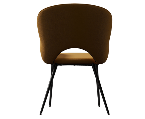 JEZRYLL (SET OF 2) FABRIC ARMREST DINING CHAIR - GOLD VELVET