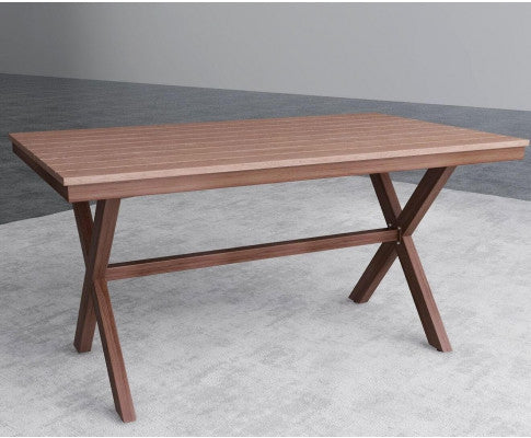 Gianna Outdoor Dining Table - 1500(L) X 900(W) - Dark Oak