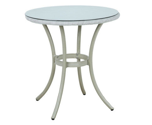 VANICA OUTDOOR 2 SEATER RATTAN BISTRO SET -  WHITE