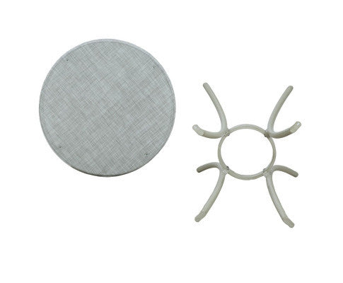 VANICA OUTDOOR 2 SEATER RATTAN BISTRO SET -  WHITE