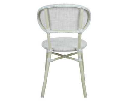 VANICA OUTDOOR 2 SEATER RATTAN BISTRO SET -  WHITE