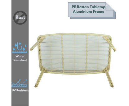 CARLEY OUTDOOR DINING TABLE - NATURAL