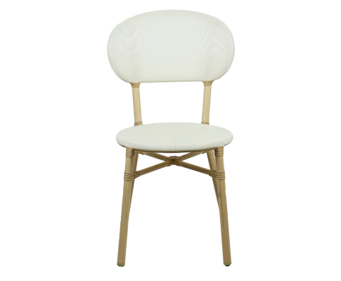 FRIEDA (SET OF 2) ALUMINIUM OUTDOOR DINING CHAIR - NATURAL