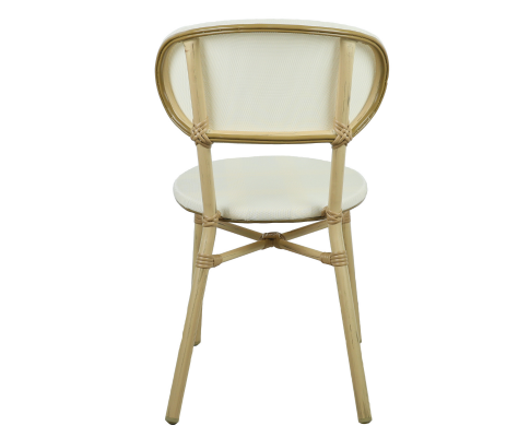 FRIEDA (SET OF 2) ALUMINIUM OUTDOOR DINING CHAIR - NATURAL