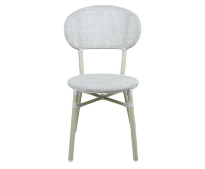 FRIEDA (SET OF 2) ALUMINIUM OUTDOOR DINING CHAIR - WHITE